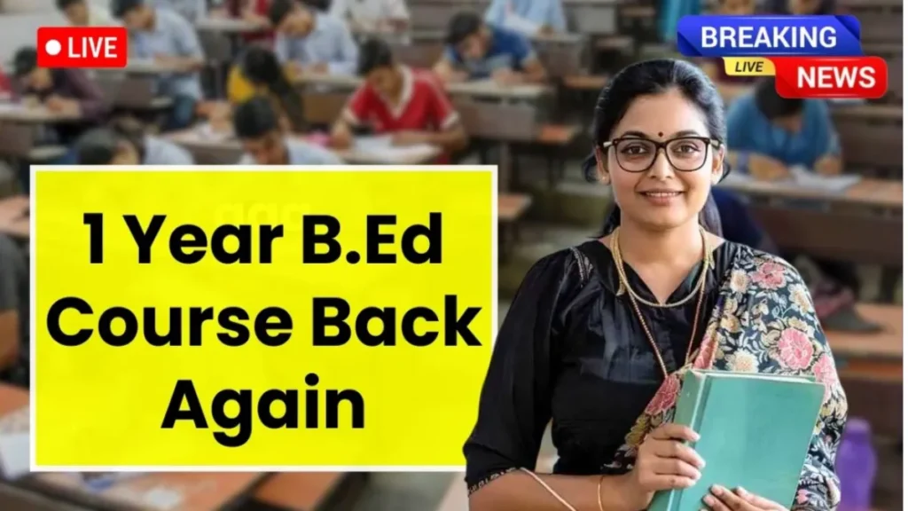 1-Year B.Ed Course