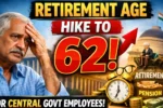 Retirement Age Hike to 62 for Central Government Employees