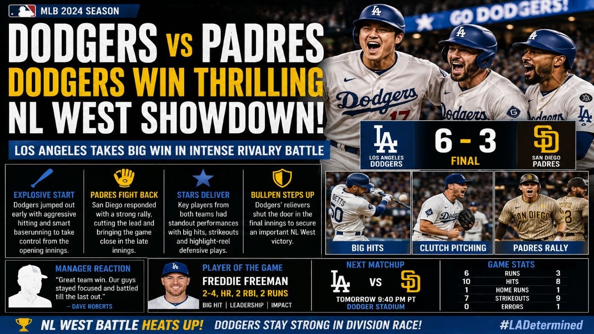 Dodgers vs Padres
